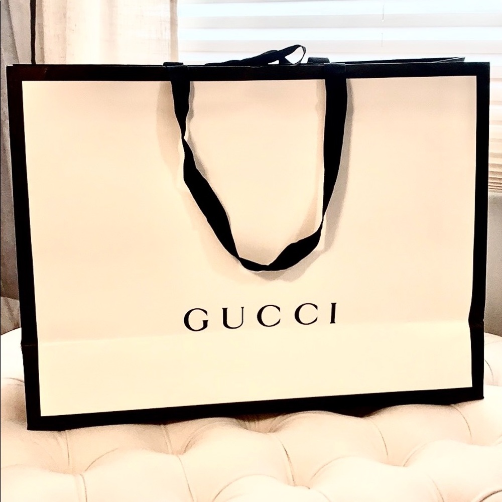 Gucci Large empty shopping paper bag.
